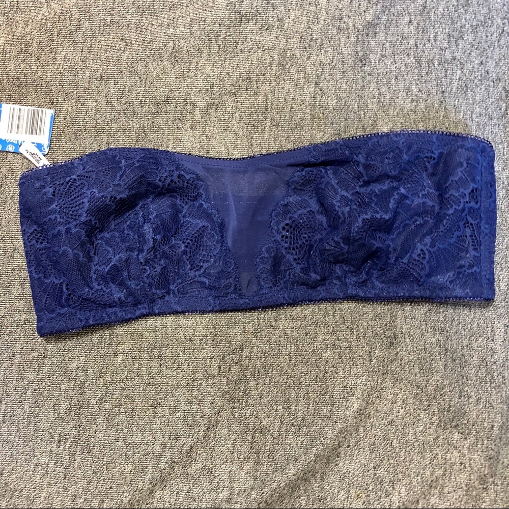 Free People Blue Malinda Lace Mesh Bandeau NWT